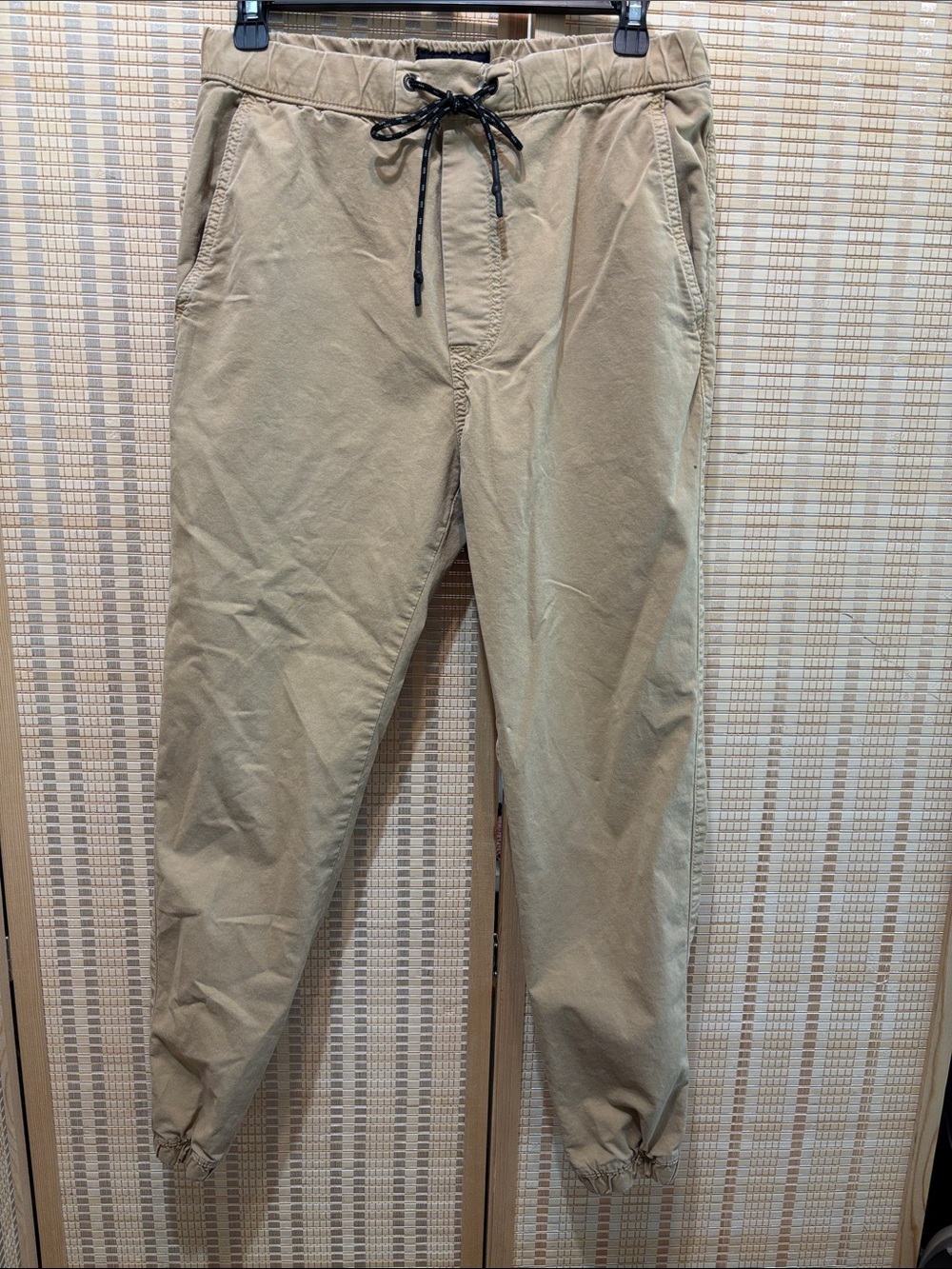 American Eagle Outfitters Khaki Drawstring Jogger Pants